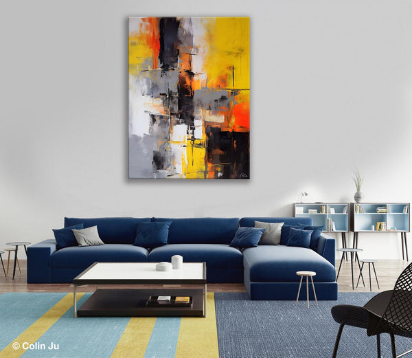 Living Room Wall Art Ideas, Modern Wall Art Paintings, Buy Abstract Paintings Online, Original Abstract Canvas Painting, Hand Painted Canvas Art-LargePaintingArt.com