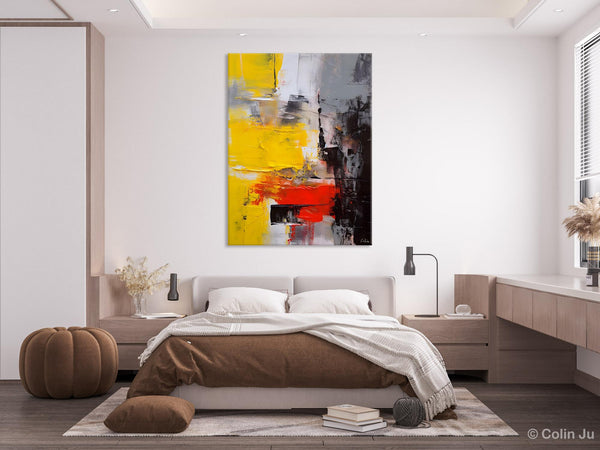 Simple Wall Art Paintings, Living Room Modern Wall Art, Original Contemporary Art, Acrylic Canvas Painting, Large Painting Behind Sofa-LargePaintingArt.com