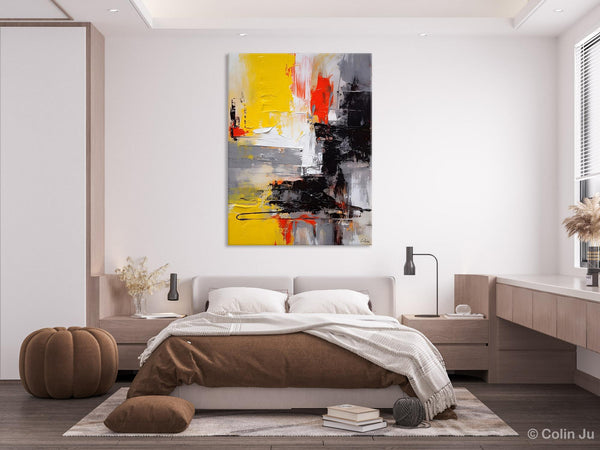 Original Abstract Art, Contemporary Acrylic Painting, Hand Painted Canvas Art, Modern Wall Art Ideas for Dining Room, Large Canvas Paintings-LargePaintingArt.com