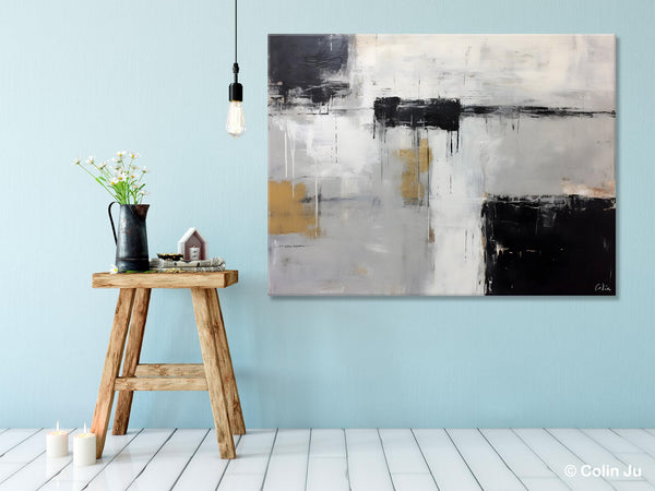 Contemporary Acrylic Paintings, Extra Large Painting on Canvas, Large Original Abstract Wall Art, Large Canvas Paintings for Bedroom-LargePaintingArt.com