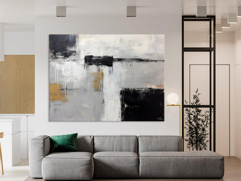 Contemporary Acrylic Paintings, Extra Large Painting on Canvas, Large Original Abstract Wall Art, Large Canvas Paintings for Bedroom-LargePaintingArt.com