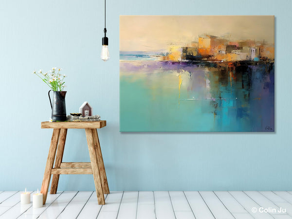 Original Landscape Paintings, Landscape Canvas Paintings for Living Room, Acrylic Painting on Canvas, Extra Large Modern Wall Art Paintings-LargePaintingArt.com