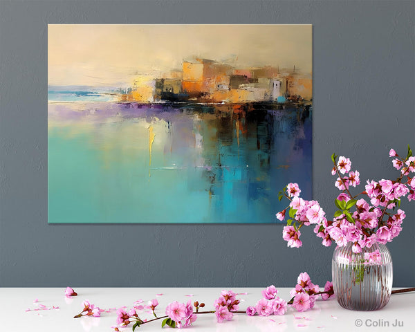 Original Landscape Paintings, Landscape Canvas Paintings for Living Room, Acrylic Painting on Canvas, Extra Large Modern Wall Art Paintings-LargePaintingArt.com