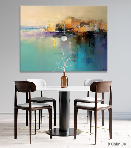 Original Landscape Paintings, Landscape Canvas Paintings for Living Room, Acrylic Painting on Canvas, Extra Large Modern Wall Art Paintings-LargePaintingArt.com