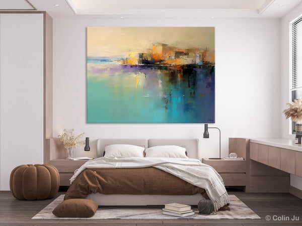 Original Landscape Paintings, Landscape Canvas Paintings for Living Room, Acrylic Painting on Canvas, Extra Large Modern Wall Art Paintings-LargePaintingArt.com
