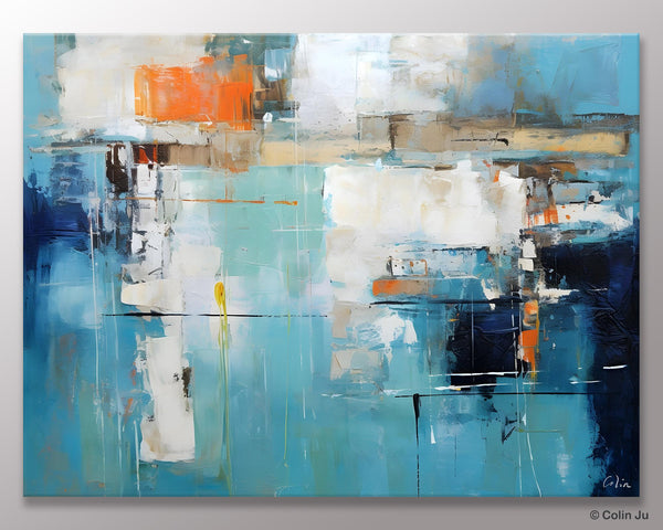 Original Modern Wall Paintings, Contemporary Canvas Art, Heavy Texture Canavas Art, Abstract Painting for Bedroom, Modern Acrylic Artwork-LargePaintingArt.com