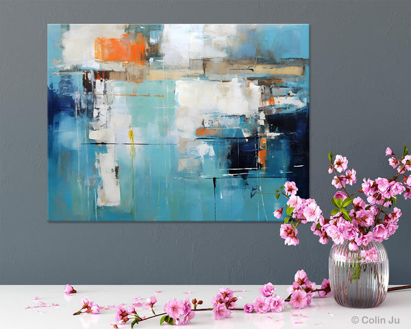 Original Modern Wall Paintings, Contemporary Canvas Art, Heavy Texture Canavas Art, Abstract Painting for Bedroom, Modern Acrylic Artwork-LargePaintingArt.com