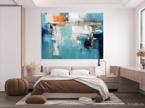 Original Modern Wall Paintings, Contemporary Canvas Art, Heavy Texture Canavas Art, Abstract Painting for Bedroom, Modern Acrylic Artwork-LargePaintingArt.com