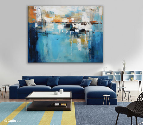 Contemporary Canvas Art, Heavy Texture Canavas Art, Original Modern Wall Paintings, Abstract Painting for Bedroom, Modern Acrylic Artwork-LargePaintingArt.com