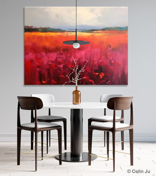 Landscape Paintings for Living Room, Landscape Canvas Paintings, Abstract Landscape Paintings, Original Modern Wall Art, Hand Painted Canvas Art-LargePaintingArt.com