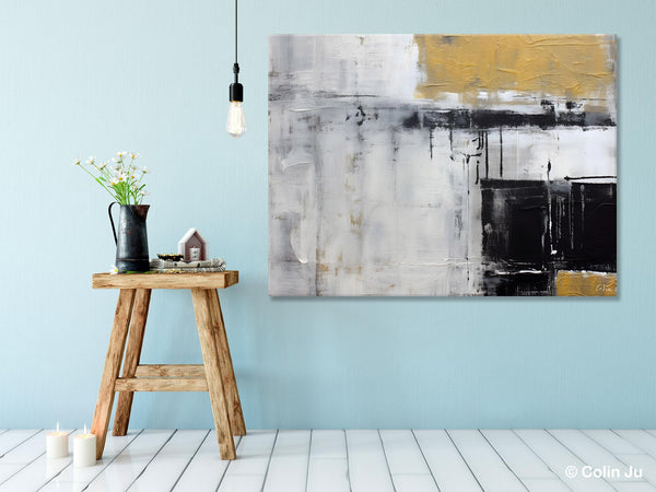 Oversized Paintings on Canvas, Large Original Abstract Wall Art, Simple Modern Art, Contemporary Acrylic Paintings, Large Canvas Paintings for Bedroom-LargePaintingArt.com