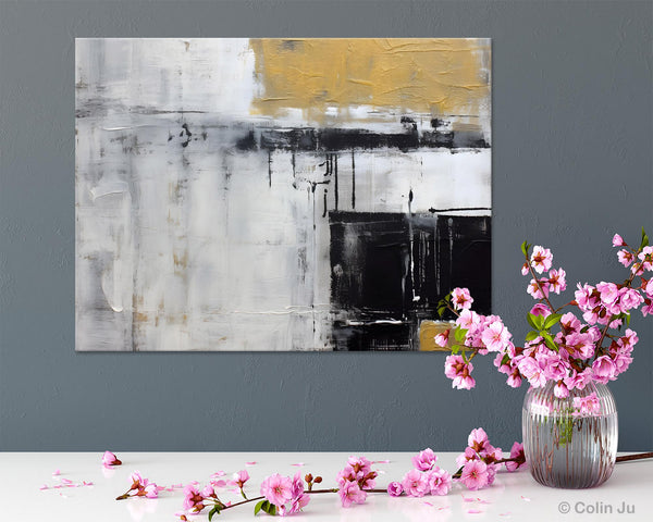 Oversized Paintings on Canvas, Large Original Abstract Wall Art, Simple Modern Art, Contemporary Acrylic Paintings, Large Canvas Paintings for Bedroom-LargePaintingArt.com