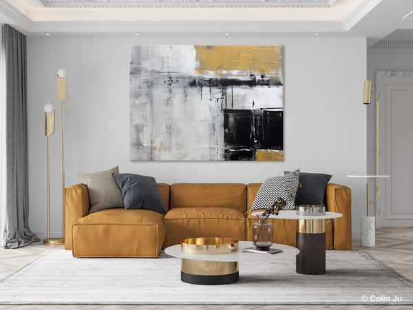 Oversized Paintings on Canvas, Large Original Abstract Wall Art, Simple Modern Art, Contemporary Acrylic Paintings, Large Canvas Paintings for Bedroom-LargePaintingArt.com