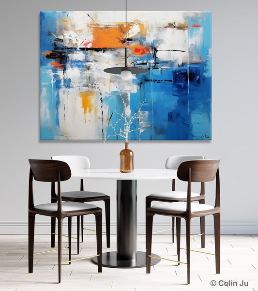 Abstract Paintings Behind Sofa, Acrylic Paintings for Bedroom, Hand Painted Canvas Art, Original Canvas Wall Art, Buy Paintings Online-LargePaintingArt.com