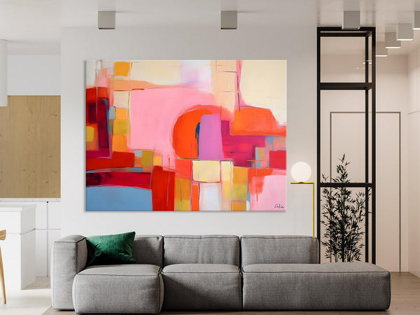 Living Room Abstract Paintings, Hand Painted Canvas Paintings, Original Modern Wall Art Paintings, Modern Acrylic Paintings on Canvas-LargePaintingArt.com