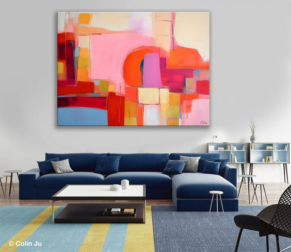 Living Room Abstract Paintings, Hand Painted Canvas Paintings, Original Modern Wall Art Paintings, Modern Acrylic Paintings on Canvas-LargePaintingArt.com