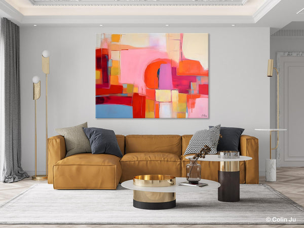 Living Room Abstract Paintings, Hand Painted Canvas Paintings, Original Modern Wall Art Paintings, Modern Acrylic Paintings on Canvas-LargePaintingArt.com