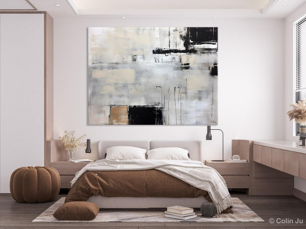 Large Original Abstract Wall Art, Simple Modern Art, Contemporary Acrylic Paintings, Oversized Paintings on Canvas, Large Canvas Paintings for Living Room-LargePaintingArt.com