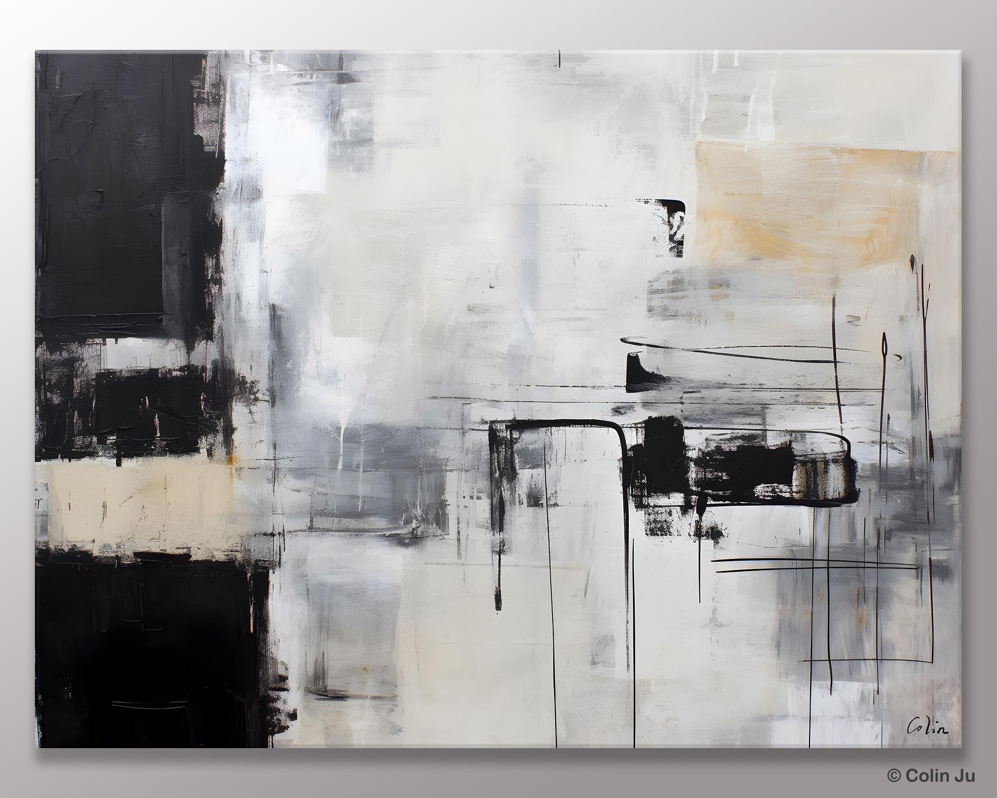 Modern Paintings for Bedroom, Living Room Wall Canvas Painting, Extra Large Abstract Artwork, Original Hand Painted Acrylic Painting-LargePaintingArt.com