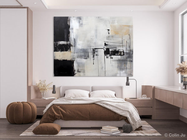 Modern Paintings for Bedroom, Living Room Wall Canvas Painting, Extra Large Abstract Artwork, Original Hand Painted Acrylic Painting-LargePaintingArt.com