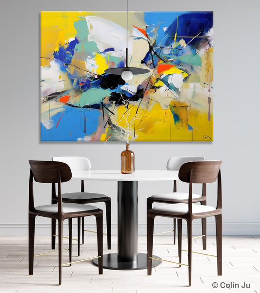 Living Room Wall Art Ideas, Original Modern Wall Art Paintings, Modern Paintings for Bedroom, Buy Paintings Online, Oversized Canvas Painting for Sale-LargePaintingArt.com