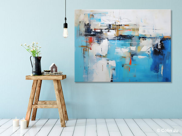 Hand Painted Acrylic Painting, Abstract Wall Painting for Living Room, Modern Contemporary Artwork, Original Acrylic Paintings for Dining Room-LargePaintingArt.com