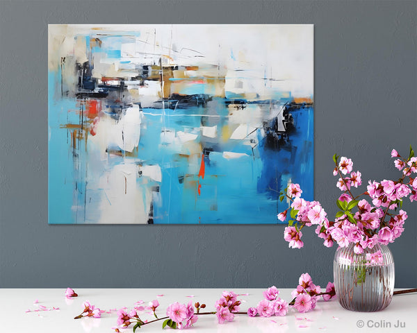 Hand Painted Acrylic Painting, Abstract Wall Painting for Living Room, Modern Contemporary Artwork, Original Acrylic Paintings for Dining Room-LargePaintingArt.com