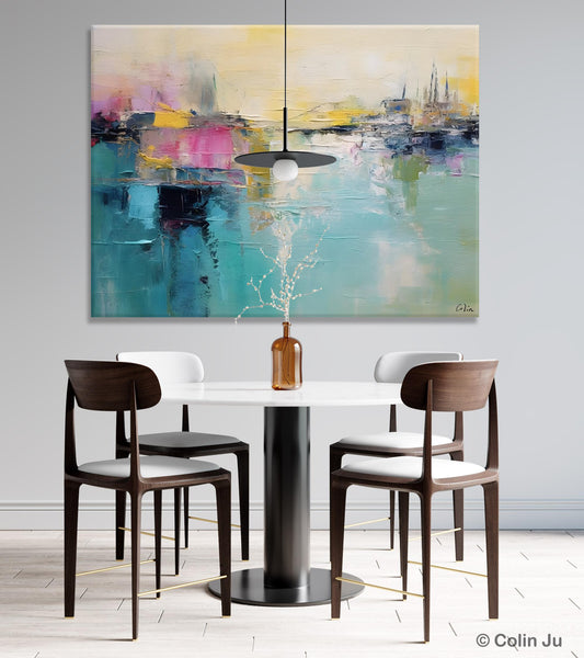 Acrylic Paintings Behind Sofa, Abstract Paintings for Bedroom, Contemporary Canvas Wall Art, Original Hand Painted Canvas Art, Buy Paintings Online-LargePaintingArt.com