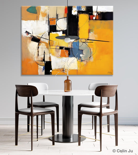 Acrylic Abstract Painting Behind Sofa, Large Original Painting on Canvas, Acrylic Painting for Sale, Living Room Wall Art Paintings, Buy Paintings Online-LargePaintingArt.com