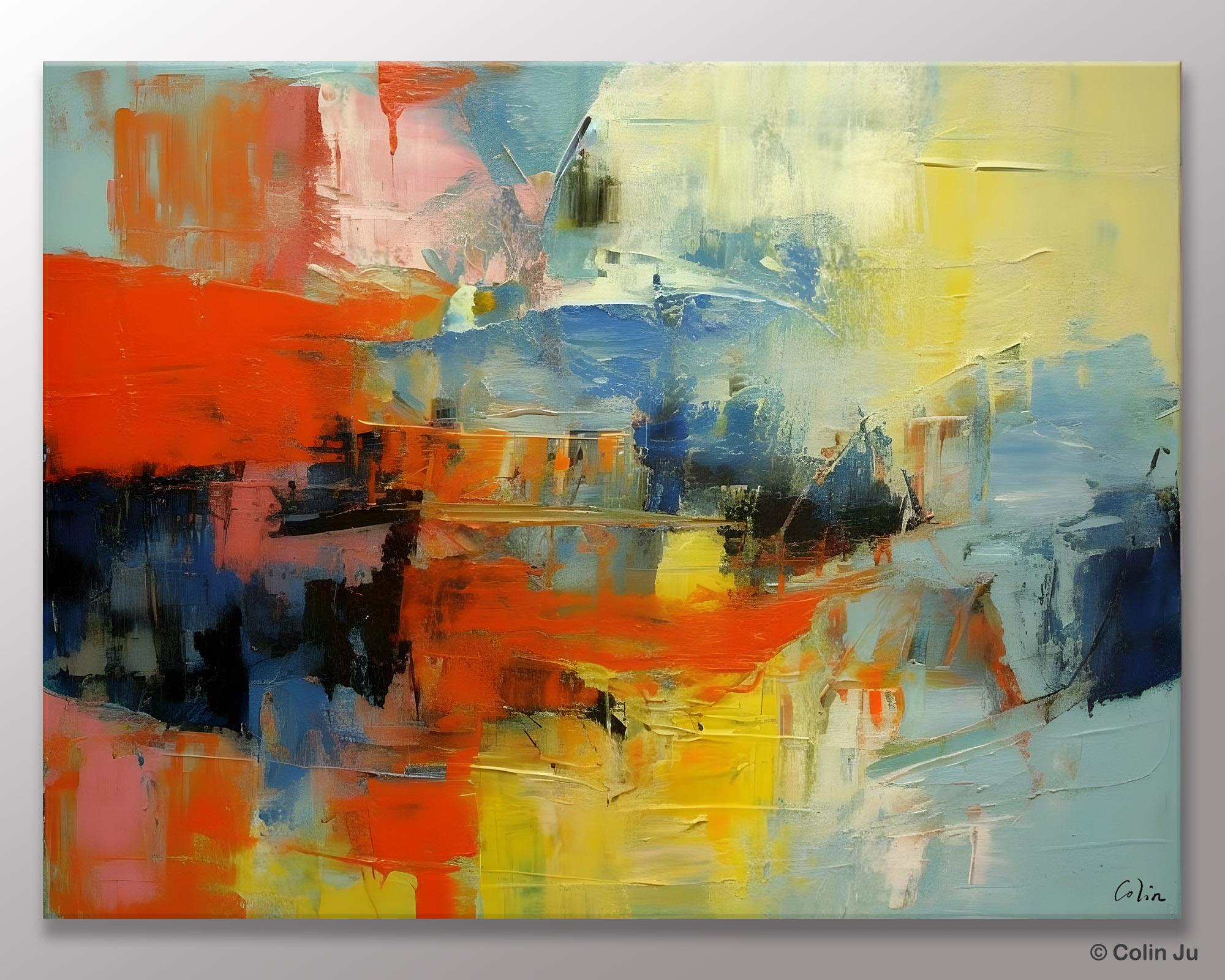 Modern Canvas Painting, Living Room Wall Art Ideas, Buy Abstract Art Online, Heavy Texture Art, Original Acrylic Painting on Canvas-LargePaintingArt.com