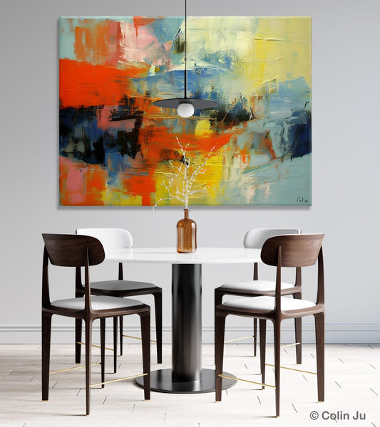 Modern Canvas Painting, Living Room Wall Art Ideas, Buy Abstract Art Online, Heavy Texture Art, Original Acrylic Painting on Canvas-LargePaintingArt.com