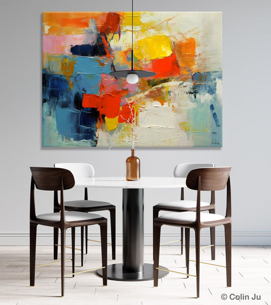 Abstract Acrylic Paintings for Living Room, Original Modern Contemporary Artwork, Buy Paintings Online, Oversized Canvas Artwork-LargePaintingArt.com