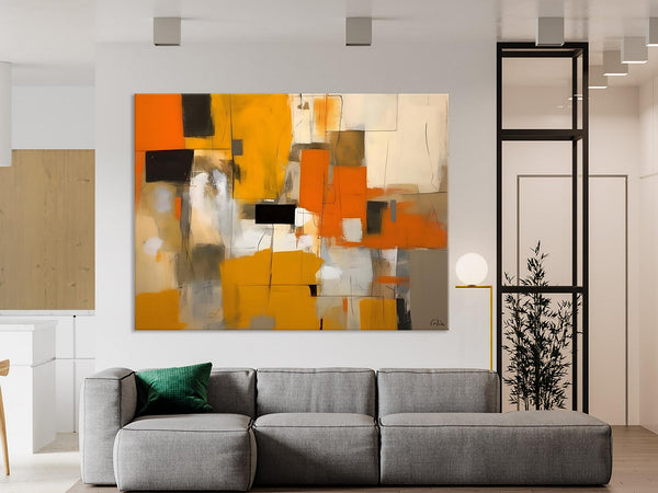 Acrylic Wall Art Painting, Acrylic Paintings for Living Room, Hand Painted Wall Painting, Simple Modern Art, Large Original Abstract Paintings-LargePaintingArt.com