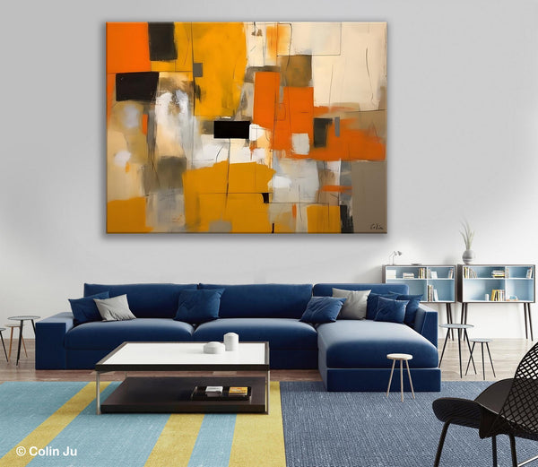 Acrylic Wall Art Painting, Acrylic Paintings for Living Room, Hand Painted Wall Painting, Simple Modern Art, Large Original Abstract Paintings-LargePaintingArt.com