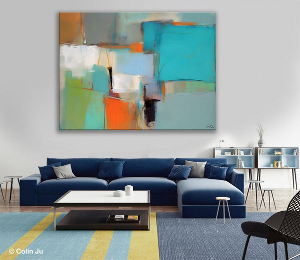 Simple Abstract Art, Large Wall Art Painting for Bedroom, Contemporary Acrylic Painting on Canvas, Original Canvas Art, Modern Wall Paintings-LargePaintingArt.com