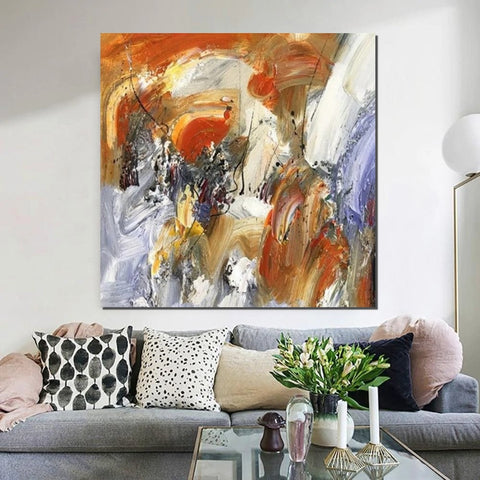 Large Paintings for Living Room, Bedroom Wall Painting, Hand Painted Acrylic Painting, Modern Contemporary Art, Modern Paintings for Dining Room-LargePaintingArt.com