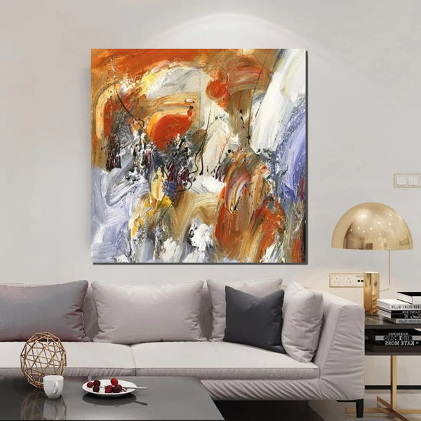 Large Paintings for Living Room, Bedroom Wall Painting, Hand Painted Acrylic Painting, Modern Contemporary Art, Modern Paintings for Dining Room-LargePaintingArt.com