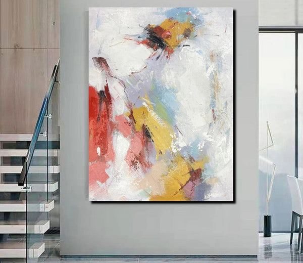 Dining Room Wall Art Ideas, Abstract Modern Painting, Acrylic Canvas Paintings, Simple Wall Art Paintings, Contemporary Painting-LargePaintingArt.com