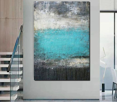Canvas Painting for Living Room, Easy Abstract Painting Ideas for Interior Design, Modern Wall Art Painting, Huge Contemporary Abstract Artwork-LargePaintingArt.com