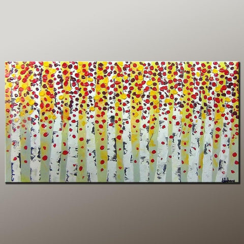 Living Room Wall Art, Canvas Art, Contemporary Art, Canvas Painting, Abstract Art Painting, Heavy Texture Painting, Modern Art, Flower Art, Canvas Wall Art-LargePaintingArt.com