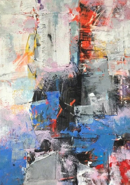 Modern Paintings Behind Sofa, Acrylic Paintings on Canvas, Large Painting for Living Room, Contemporary Canvas Wall Art, Buy Paintings Online-LargePaintingArt.com
