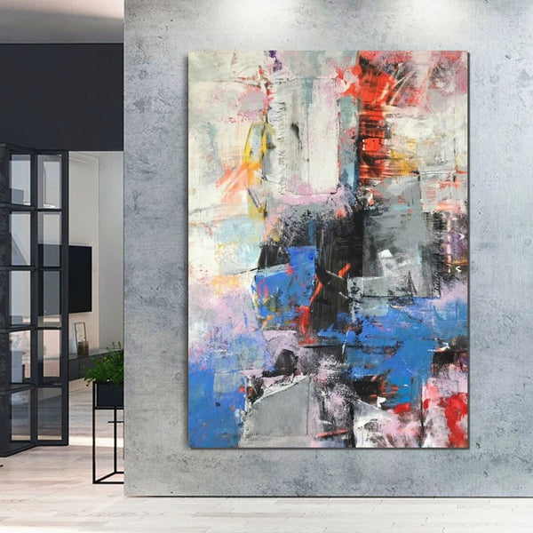 Modern Paintings Behind Sofa, Acrylic Paintings on Canvas, Large Painting for Living Room, Contemporary Canvas Wall Art, Buy Paintings Online-LargePaintingArt.com