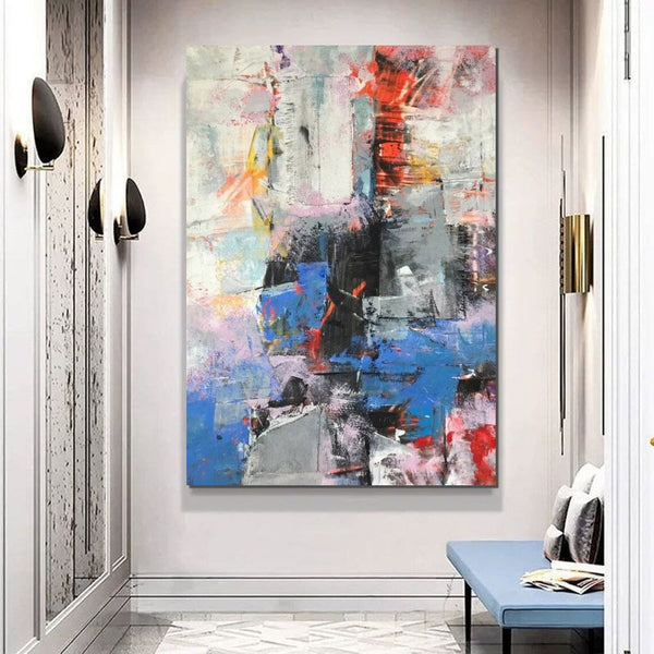 Modern Paintings Behind Sofa, Acrylic Paintings on Canvas, Large Painting for Living Room, Contemporary Canvas Wall Art, Buy Paintings Online-LargePaintingArt.com