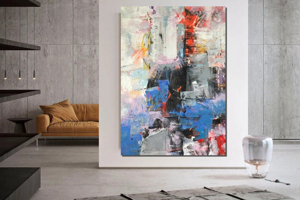 Modern Paintings Behind Sofa, Acrylic Paintings on Canvas, Large Painting for Living Room, Contemporary Canvas Wall Art, Buy Paintings Online-LargePaintingArt.com