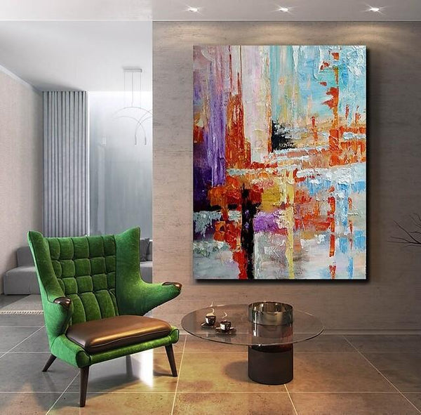 Simple Modern Art, Extra Large Wall Art Paintings, Simple Abstract Painting, Large Paintings for Bedroom-LargePaintingArt.com