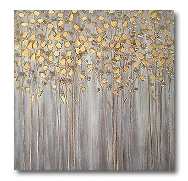 Birch Tree Paintings, Easy Painting Ideas for Bedroom, Acrylic Painting on Canvas, Large Acrylic Canvas Paintings, Huge Painting for Sale-LargePaintingArt.com