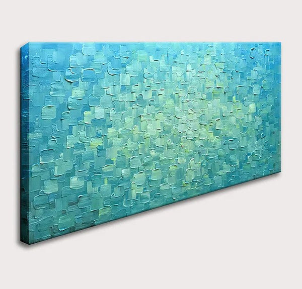 Modern Paintings for Living Room, Large Acrylic Paintings for Bedroom, Simple Wall Art Paintings, Impasto Artwork, Blue Abstract Paintings-LargePaintingArt.com