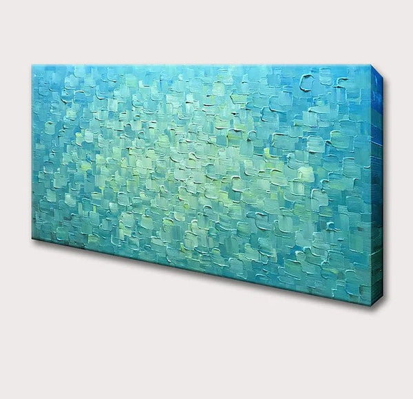 Modern Paintings for Living Room, Large Acrylic Paintings for Bedroom, Simple Wall Art Paintings, Impasto Artwork, Blue Abstract Paintings-LargePaintingArt.com