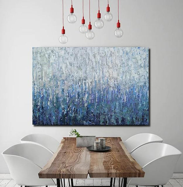 Simple Painting Ideas for Bedroom, Palette Knife Paintings, Hand Painted Canvas Art, Modern Paintings for Living Room-LargePaintingArt.com