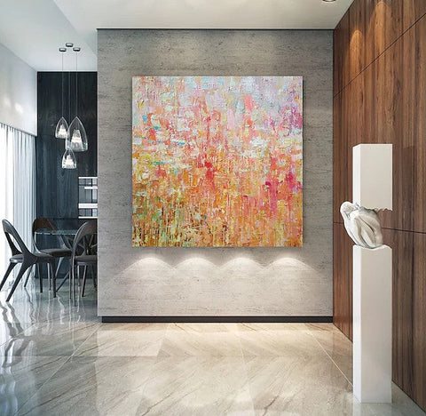 Simple Painting Ideas for Dining Room, Acrylic Painting on Canvas, Simple Modern Paintings for Living Room, Huge Canvas Paintings, Large Painting for Sale-LargePaintingArt.com